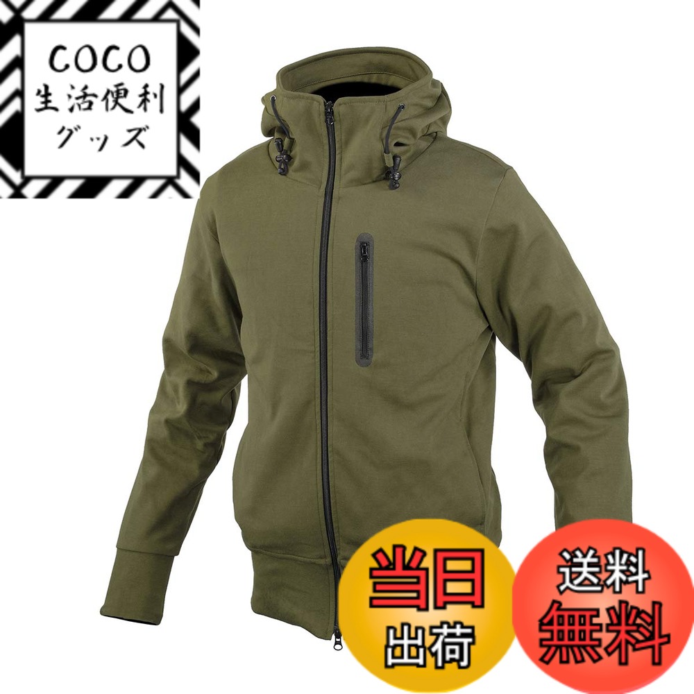 【送料無料】コミネ(KOMINE) バイク用 ジャケット JK-604 プロテクトKVパーカ Olive WM