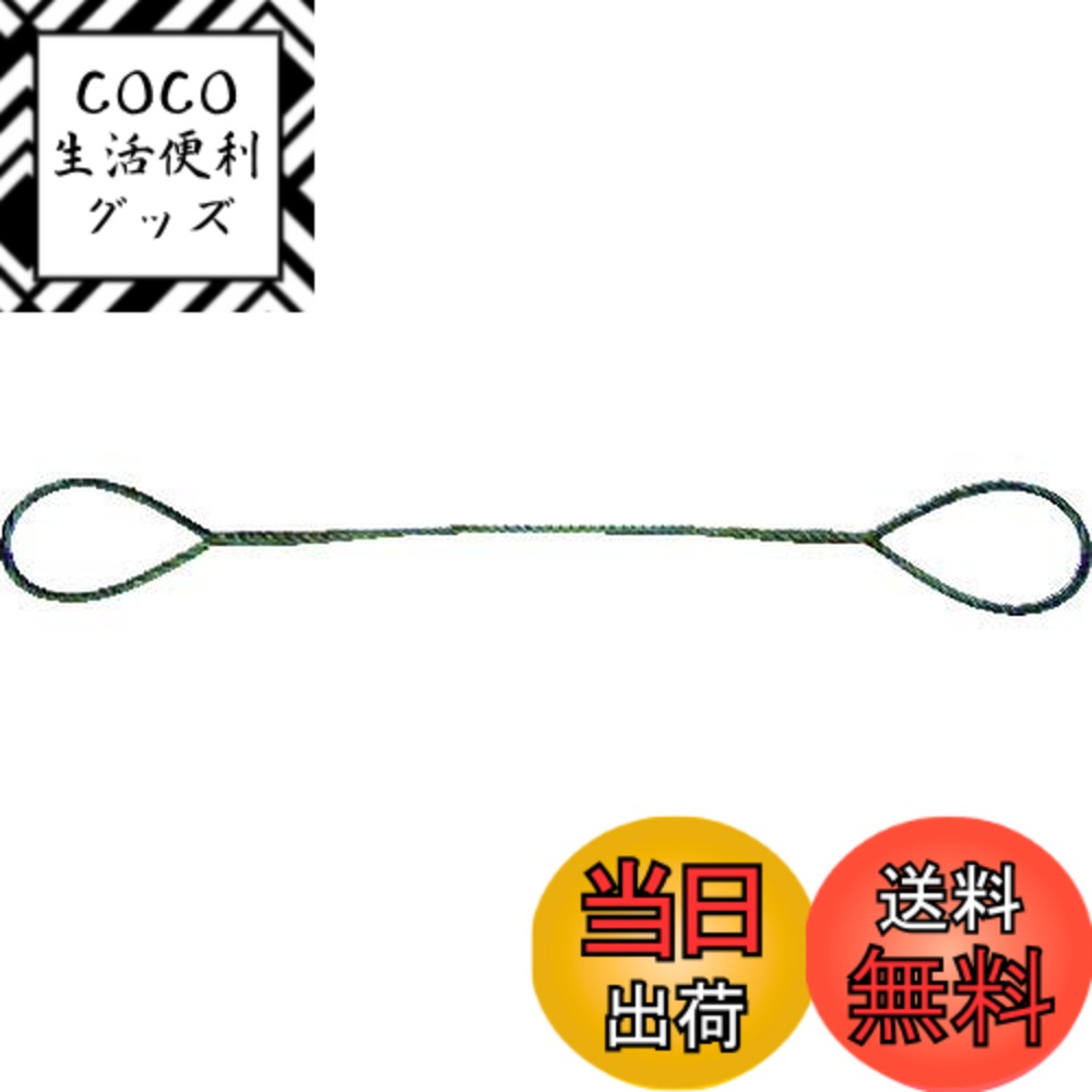 【送料無料】トラスコ中山(TRUSCO) 玉掛けワイヤーロープ 段落し TWD6S1 6mmx1m x 20本 x 【ケース販売】