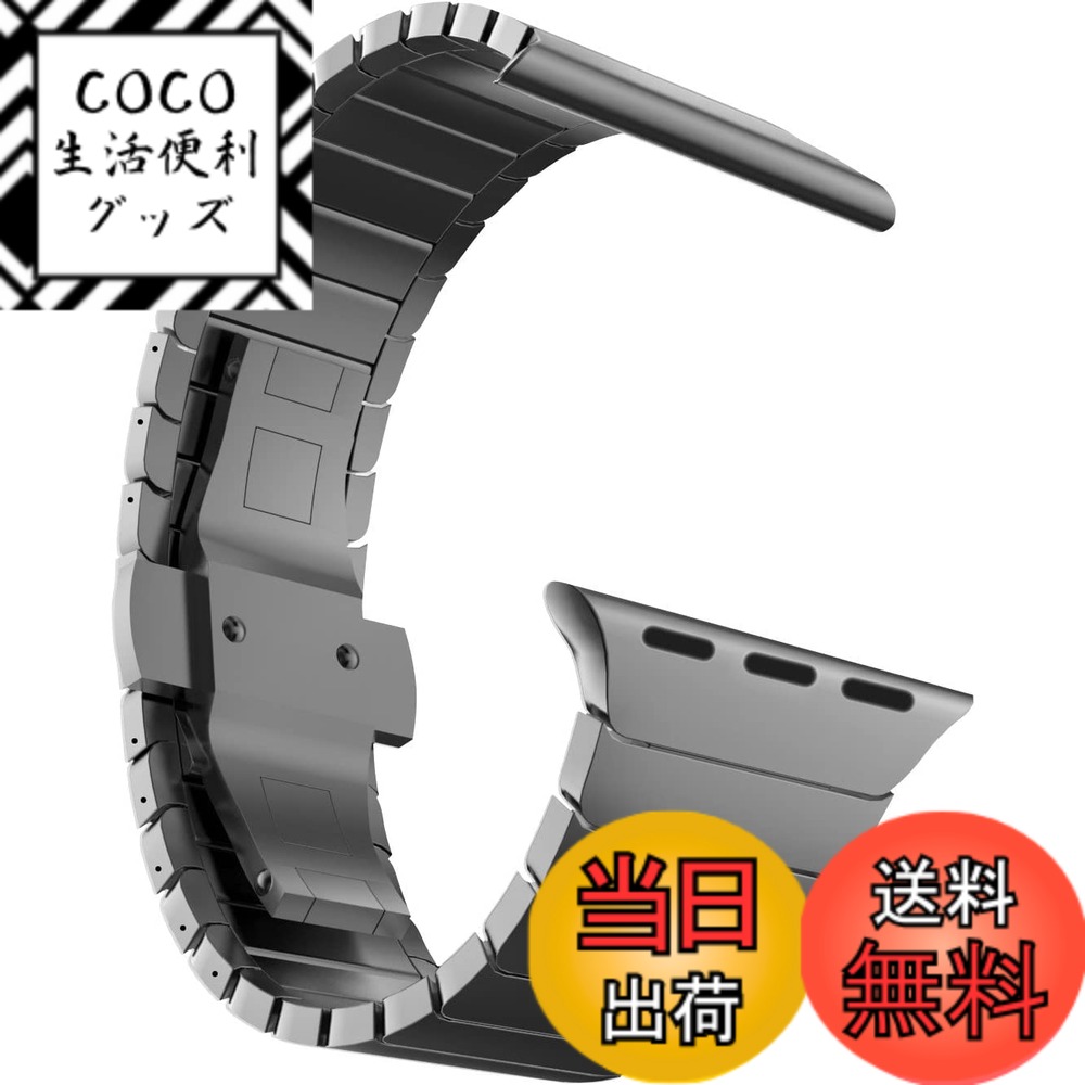 【送料無料】MaKTechステンレススチール金属のリンクブレスレットバンドに対応しますと互換性があるApple Watch シリーズ 11/10/9/8/7,Ultra 3/2/1,SE 3/2/1 [2025] (46mm/45mm/44mm/49mm,スペースグレー)