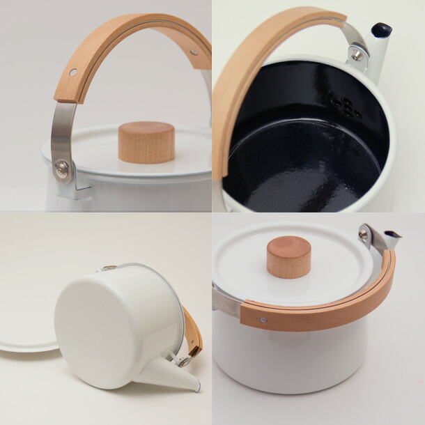 楽天市場 ケトル Kaico カイコ 琺瑯ケトル 1 45l やかん Ih対応 ホワイト ホーロー おしゃれ 日本製 麦茶 ポット 小泉誠 北欧 ｃｏｃｏａ インテリア雑貨