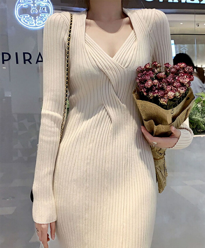 ニット ワンピース セーター トップス レディース ロングワンピ ニットワンピース ネック 長袖 ケーブル編み 春 秋冬 可愛い おしゃれ キレイめ 大人 上品 伸縮性 ストレッチ オフィス カジュアル Csg Com Py