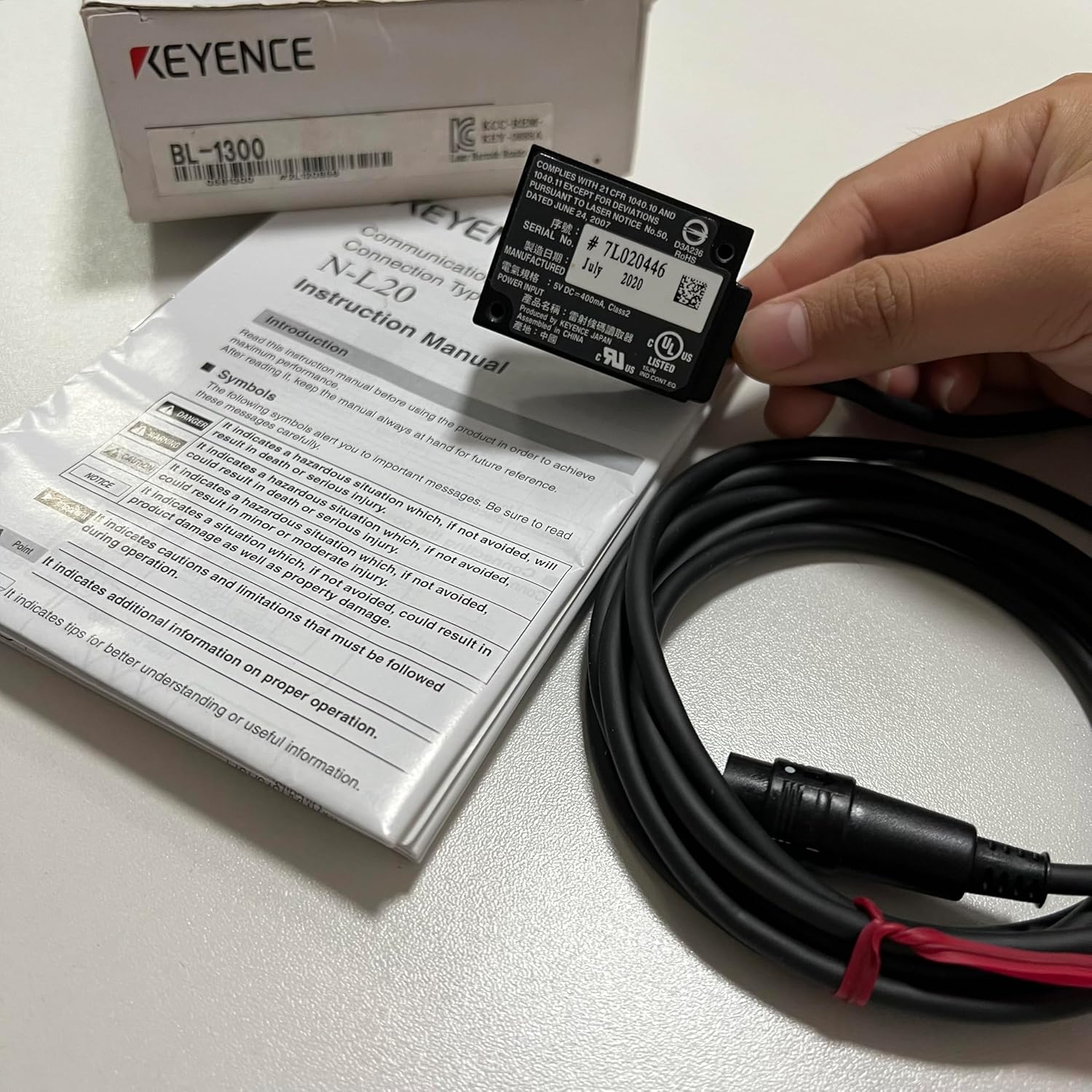 新品★日本の首都発★適当お願いごと★税込★ Keyence BL-1300レーザーバーコードリーダースキャナー#Y  ★６ヶ月引き受ける