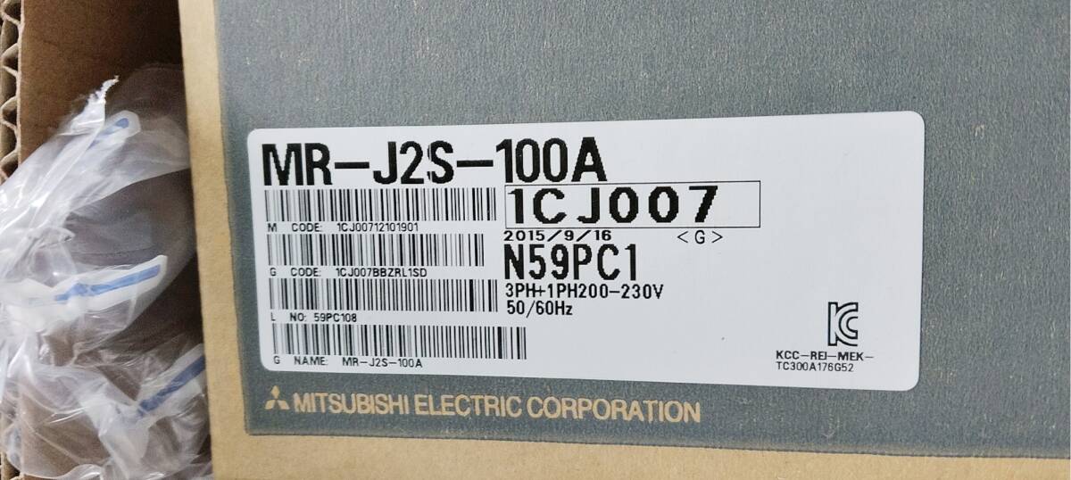 新品★日本の首都発★適当お願いごと★税込 MITSUBISHI/三菱 MR-J2S-100A ACサーボアンプリファイアー★６ヶ月引き受ける