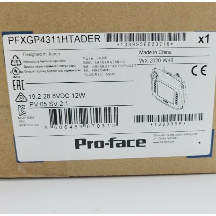 新品★日本の首都発★適当お願いごと★税込 Pro-face タッチパネル プログラマブル見せびらかす器 PFXGP4311HTADER ★６ヶ月引き受ける