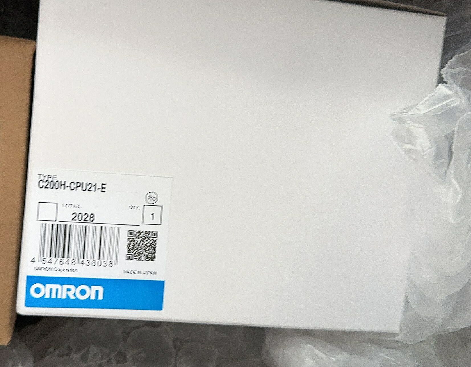 新品★東京発★適格請求★税込 OMRON/オムロン C200H-CPU21-E プログラマブルコントローラ★6ヶ月保証｜虹色の空