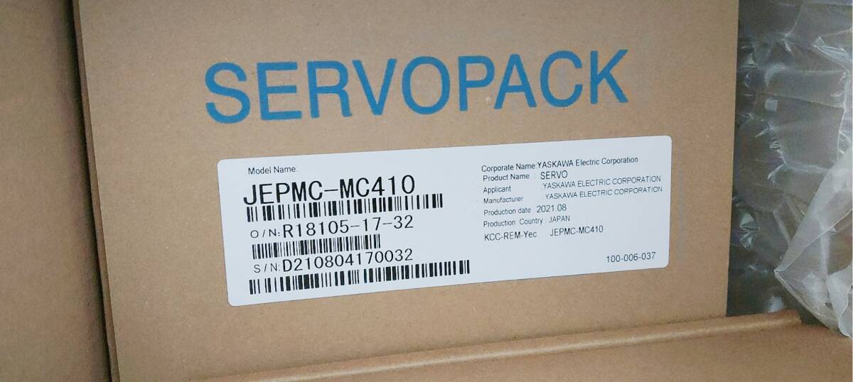 新品★東京発★適格請求★税込 YASKAWA /安川電機 サーボドライバー JEPMC-MC410 ★６ヶ月保証｜虹色の空 47,400円