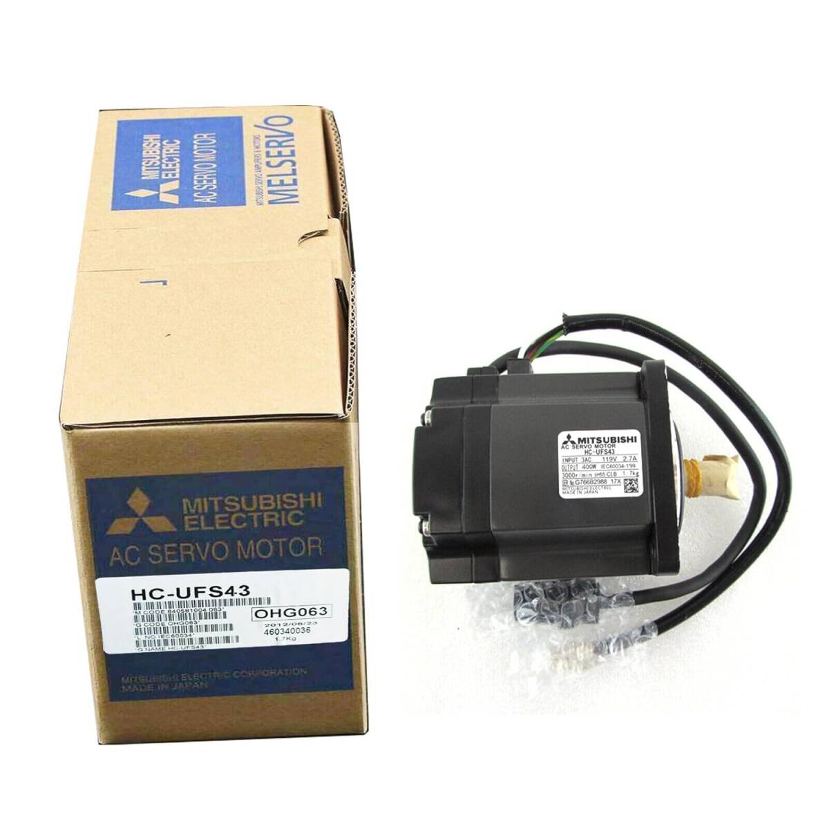新品★日本の首都発★適当お願いごと★税込 MITSUBISHI/三菱 HC-UFS43 サーボ原動機★６ヶ月引き受ける
