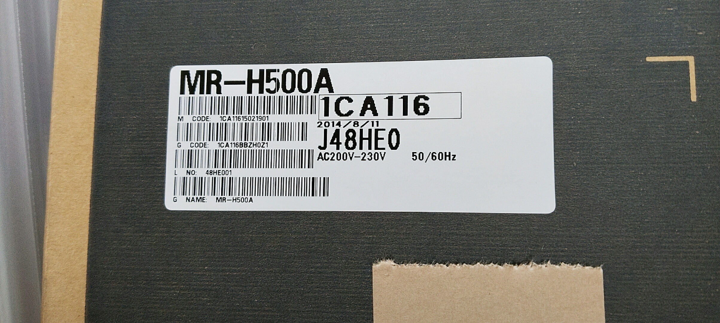 新品★日本の首都発★適当お願いごと★税込★MITSUBISHI/三菱 MR-H500A サーボ運転 ★６ヶ月引き受ける
