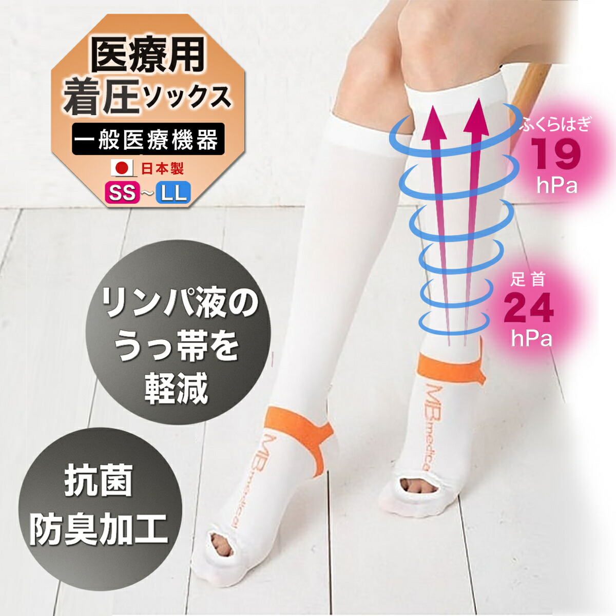 【楽天市場】医療用 着圧ソックス 弾性ストッキング 一般医療機器 フィットタイプ 1足(両足) 下肢静脈瘤対策 メンズ レディース 段階着圧
