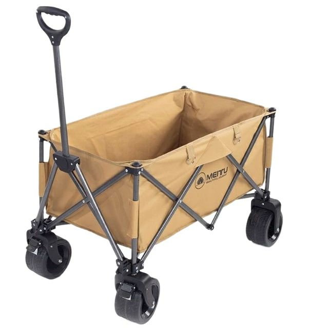 アウトドアワゴン ブレーキ付 キャリーカート キャリーワゴン 耐荷重150kg 折りたたみ 大型タイヤ|Cocoaの売り場