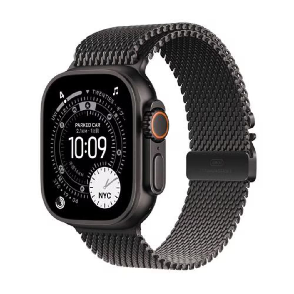 Apple Watch Ultra3 GPS + Cellular真似形 49粍 ブラックチタニウムケース ブラックチタニウムミラネーゼループ M大いさ MF1Q4J/A 国内定まり品