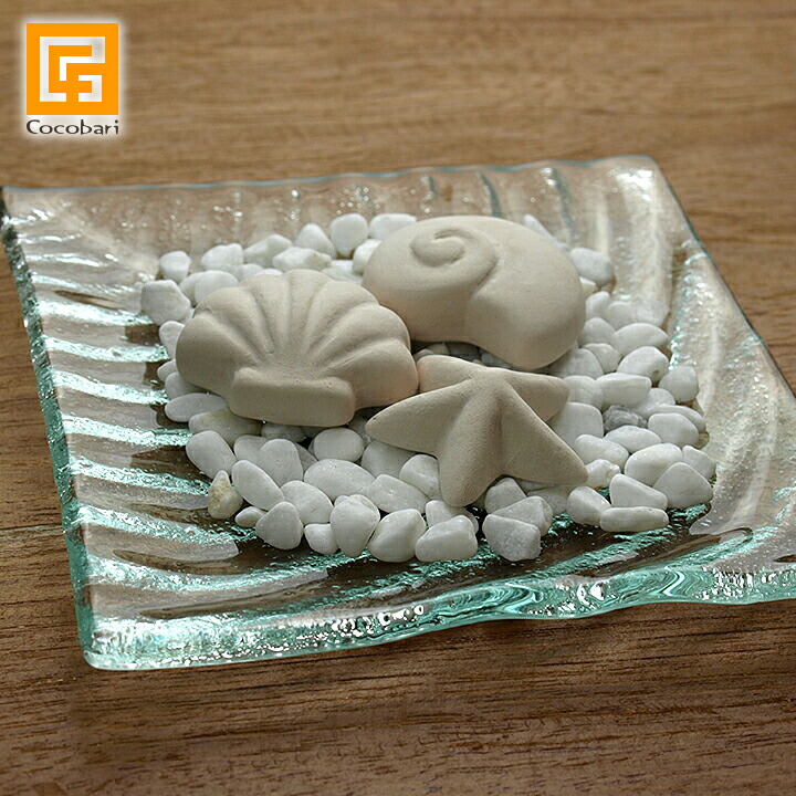 楽天市場】ガラスの波模様プレート(単品) 【 おしゃれ トレイ