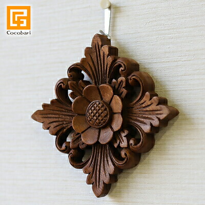 木彫りのレリーフ お花2 ミニサイズ バリ 木製 パネル 壁掛け 壁飾り デザイン 彫刻 手彫り 小さい ウォールアート ウッドパネル オブジェ バリ島 バリ雑貨 アジアン雑貨 リゾート ホテル バリ風 夏 南国 インテリア Educaps Com Br