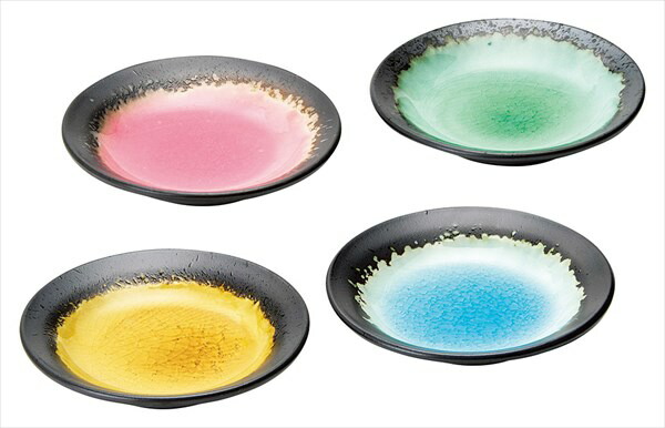 楽天市場】小皿 皿 プレート 四季彩 小皿4P 木箱入 SN-3003B 食器 和