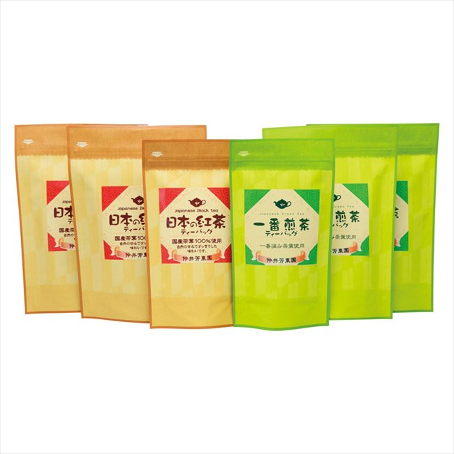 0 鹿児島紅茶&一番煎茶ティーバッグ詰合せ　 LTP1-80 内祝 内祝い お祝 御祝 記念品 出産内祝い プレゼント 快気祝い 粗供養 引出物