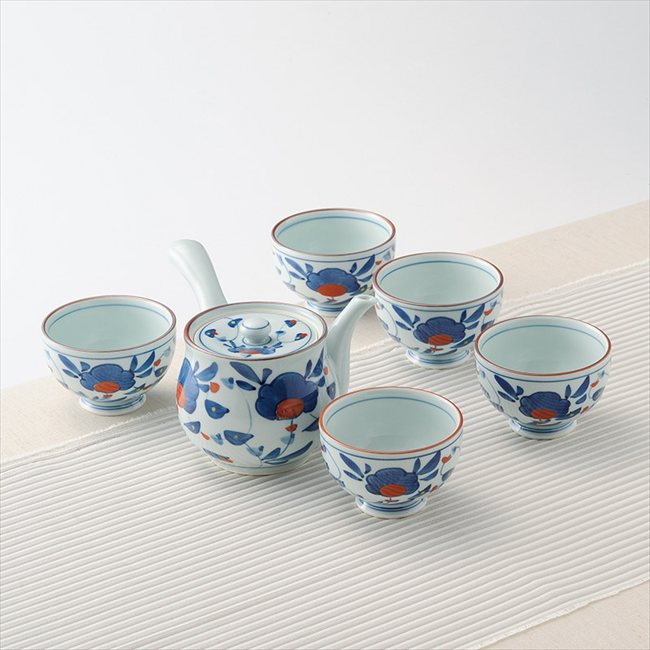 波佐見焼 古代万歴急須茶器揃　 007-026M 内祝 内祝い お祝 御祝 記念品 出産内祝い プレゼント 快気祝い 粗供養 引出物