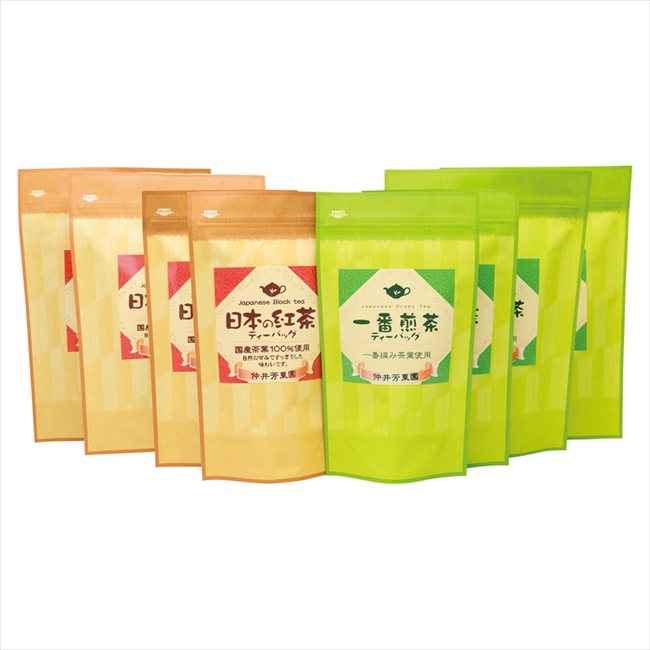 0 鹿児島紅茶&一番煎茶ティーバッグ詰合せ　 LTP1-100 内祝 内祝い お祝 御祝 記念品 出産内祝い プレゼント 快気祝い 粗供養 引出物