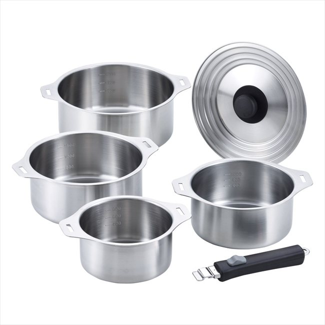 燕三 IH対応ハンドル着脱式鍋4点セット EM-031 内祝 内祝い お祝 御祝 記念品 出産内祝い プレゼント 快気祝い 粗供養 引出物|贈り物専門店ココイロギフト