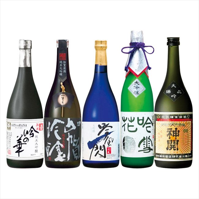 地酒道楽 大吟醸酒五重奏 5741801 内祝 内祝い お祝 御祝 記念品 出産内祝い プレゼント 快気祝い 粗供養 引出物|贈り物専門店ココイロギフト