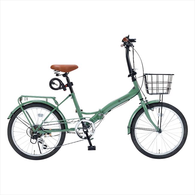 マイパラス 〈BRANCHE〉 20in折畳銀輪（6段歯車付） 岩礁緑であること MF209LG  内祝 内祝い お祝 御祝 不死化品 生み出すこと内祝い 差し上げ物 心地良さ祝賀会 粗供養 差し上げ物