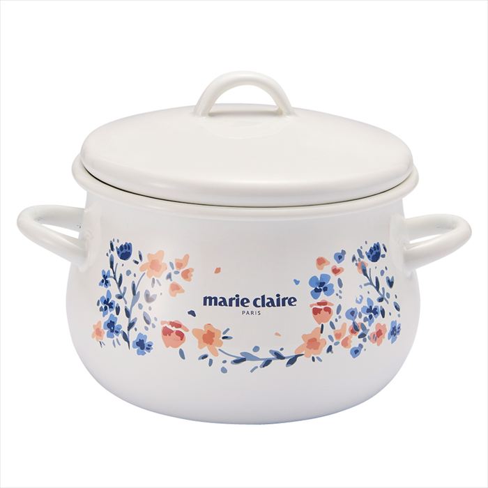 楽天市場】マリ・クレール 【fleurette(フルレット)】 ホーロー両手鍋