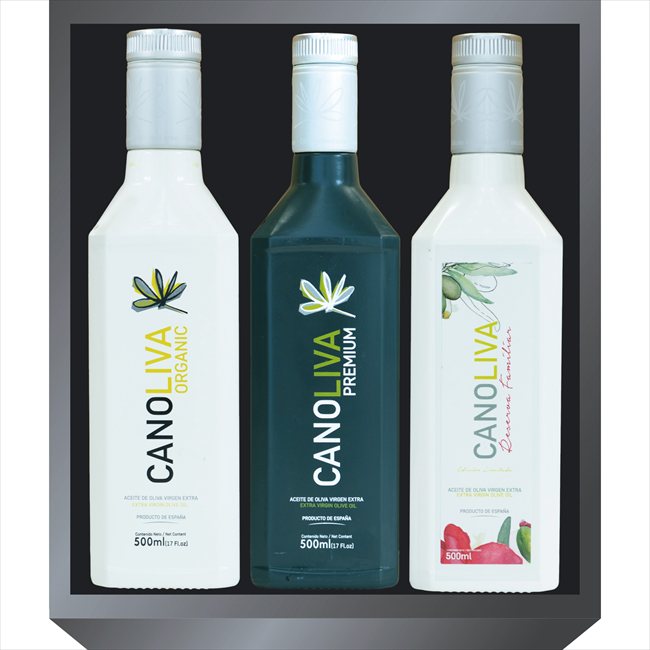 CANOLIVA　500mlオリーブオイル3本セット（ORGANIC・PREMIUM・FAMILIAR) EVOO-15000 内祝 内祝い お祝 御祝 記念品 出産内祝い プレゼント 快気祝い 粗供養 引出物