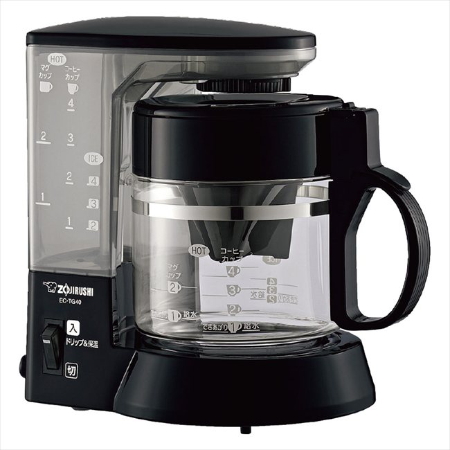 コーヒーメーカー EC-TG40-BA 景品 記念品 粗品 ノベルティ 名入れ 御挨拶 ご挨拶
