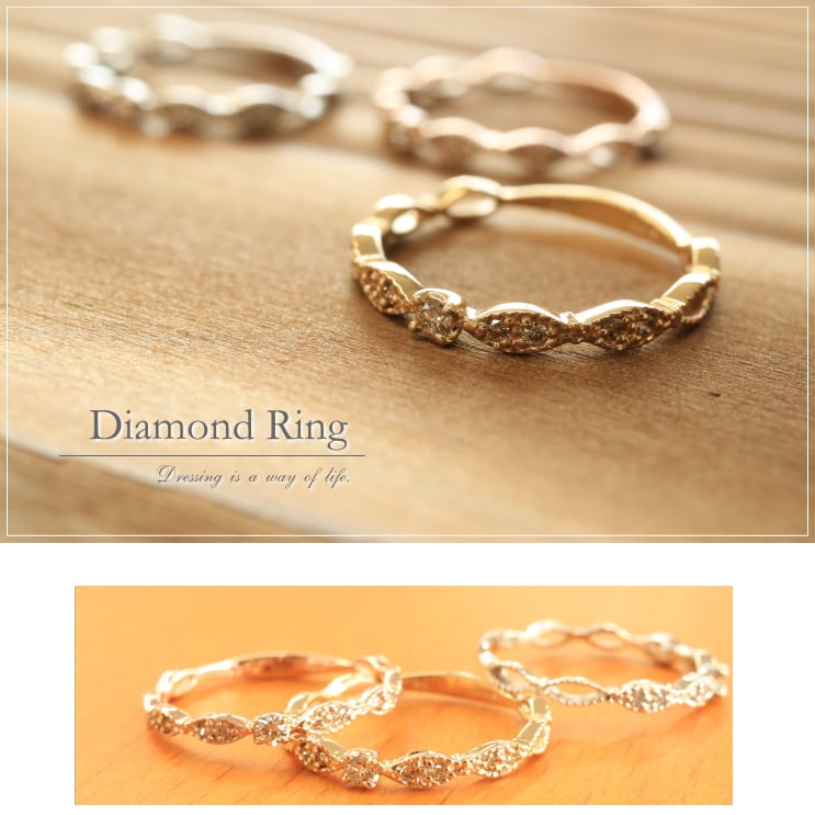 【楽天市場】ダイヤモンド リング k10 イエローゴールド ホワイトゴールド ピンクゴールド リング SIクラス ダイヤモンドリング 10金