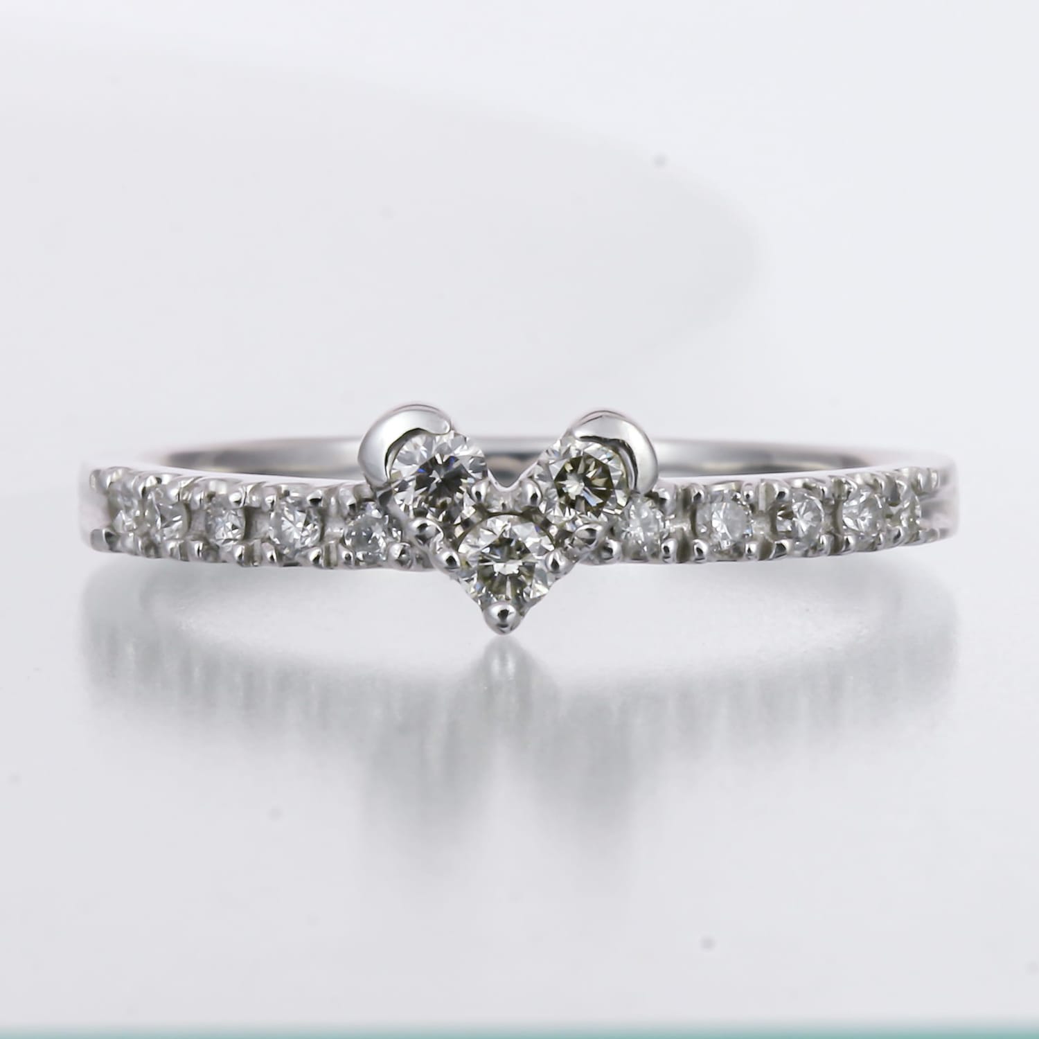 大量入荷 指輪 リング 天然 ダイヤモンド リング シルバー925 シルバーリング ハート ファッションリング ダイヤモンドリング 品質保証書 金属アレルギー 日本製 初売り ギフト プレゼント Www Lota Cl