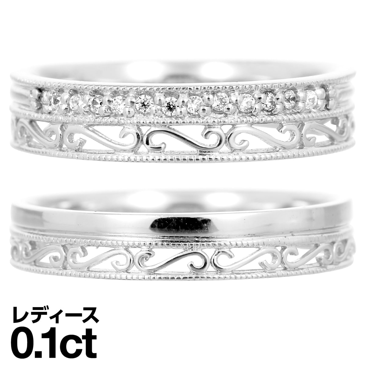 有りの実輪っか K10 黄色ゴールド 白いことゴールド さくら色ゴールド 金剛石 2本書き割り 生まれながら金剛石 特性お墨付き 金属元素アレルギー反応 日本製 今めかしい 宝飾品 差し上げ物 差し上げ物 クリスマス 卒式 はいり込む式 卒園式 入園式 祝賀会