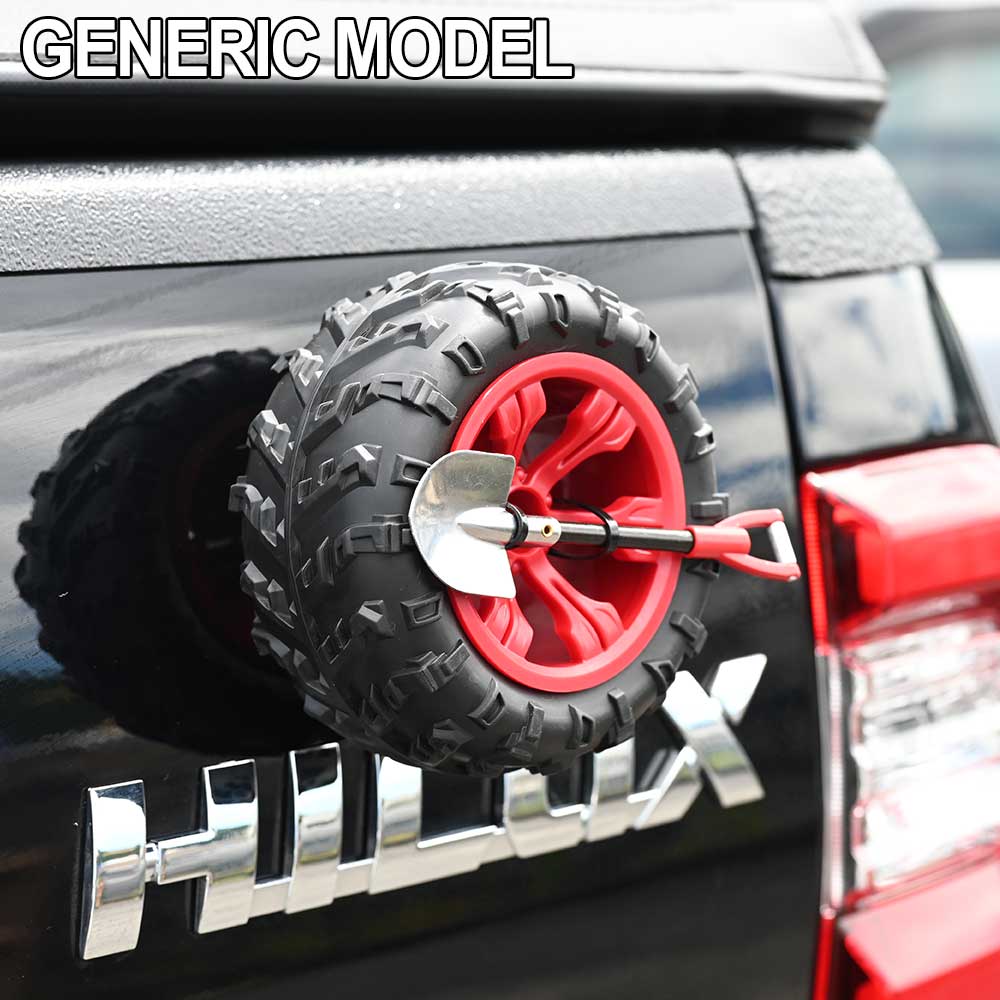 ミニジーラ　オプション、スペアパーツ ミニ スペアタイヤ ミニチュア 背面スコップ オフロード