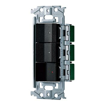 【WNSS51558B】パナソニック SO-STYLE（ソー スタイル）デザイン配線器具 埋込スイッチセット(ほたるスイッチC×2、パイロットスイッチC 0.5A) マットブラック