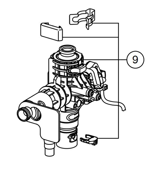 【受注生産品】LIXIL・INAX 【A-11209-10】メインバルブ ASSY　ナビッシュ　電子弁　キッチン水栓交換用部品 【キッチン用タッチレス水栓ナビッシュ（浄水器付き）の交換部品】受注生産品のためご注文後のキャンセル不可【純正品】