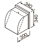 クリナップ 【WK-25DKCLI】 防火ダンパー付室外かざり付ける取りまかなう（金属元素製・象牙色）