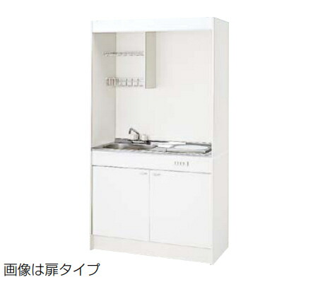 【間口1050mm】 システムキッチン クリナップ ミニキッチン ガスコンロタイプ I型 間口105cm 扉タイプ シングルレバー水栓 寒冷地用