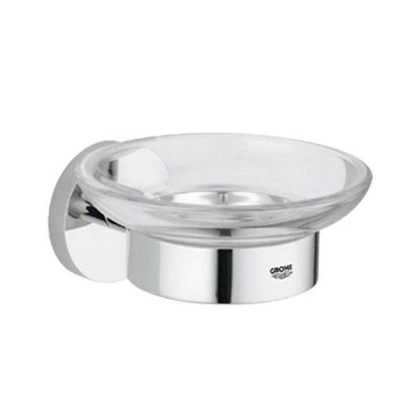 GROHE[グローエ] 付属物【40368001+40369001】エッセンシャル 硝子お盆+お盆保持者 [製造会社直送][代引不可]【純然たる品】