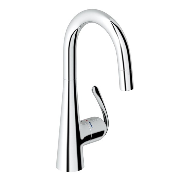 【JP350800】 GROHE[グローエ] キッチン用水栓 ゼドラ シングルレバーキッチン混合栓 コールドスタート仕様(ヘッド引出タイプ) 寒冷地仕様 キッチン水栓 台所水栓 混合水栓 [メーカー直送][代引不可]【純正品】