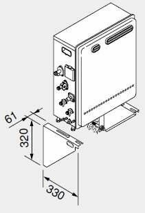0701560 ノーリツ 給湯器 関連部材 据置架台 据置用架台KD-5【純正品】