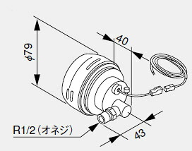 0704193 ノーリツ 給湯器 かかわり合い部材 ユコアGQ-AW用ふろアダプタ ふろアダプタDX-F型-R【完全無欠品】