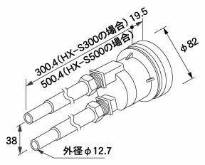 0704967 ノーリツ 給湯器 関連部材 循環アダプターHX 循環アダプター HX-S500【純正品】