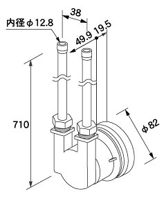 0704968 ノーリツ 給湯器 関連部材 循環アダプターHX 循環アダプター HX-TL700【純正品】