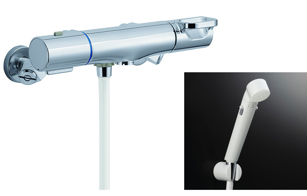 BF-WM247TNSDW INAX LIXIL 風呂場用水栓金具 サーモスタット付シャワー水栓ト (シャワー専用) エコフルスイッチシャワー クロマーレS [冷ややかさ地相応う] BFWM247TNSDW【完全無欠品】