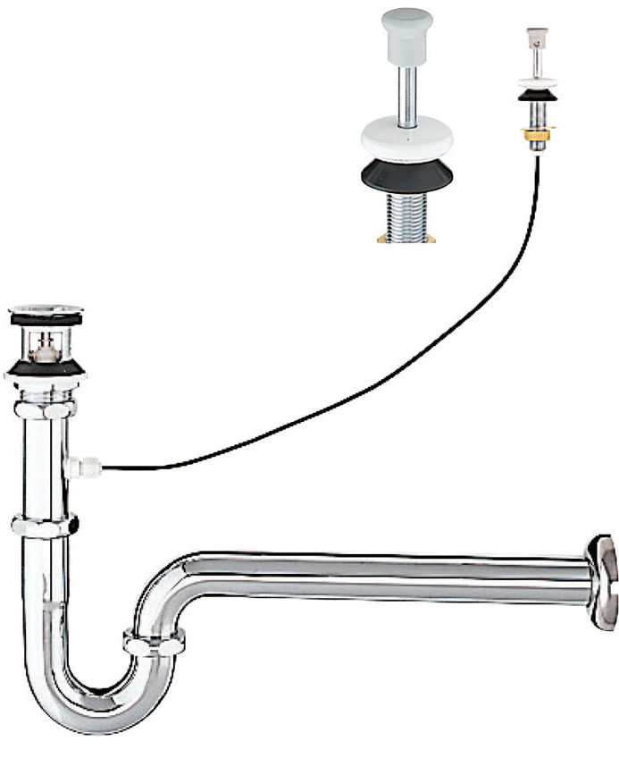 LF-97PA INAX LIXIL 洗面器・室内用便器腕っこき仕掛ける金具 プッシュワンウェイ式水抜き金具 (呼び径32粍) 壁水抜きP落とし穴 栓は着脱式 (髪の毛捕手付) イナックス リクシル アフレ付き添い人【完全無欠品】