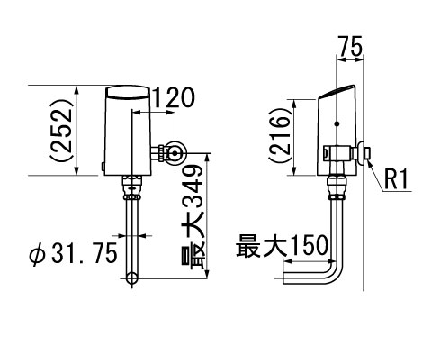 珍しい 楽天市場 Okc A60 Inax イナックス Lixil リクシル 大便器自動洗浄システム オートフラッシュｃ 定流量弁なし セパレート形 自動フラッシュバルブ 壁給水形 換気扇の激安ショップ プロペラ君 Web限定 Lexusoman Com