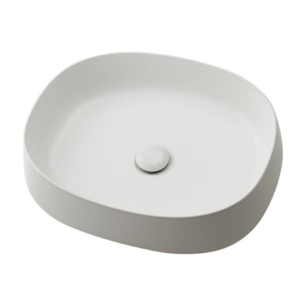 カクダイ[KAKUDAI] 【#LY-493231-W】 丸型洗面器 つや消し白いこと 器（洗面・幼児用便器器）【純然たる品】
