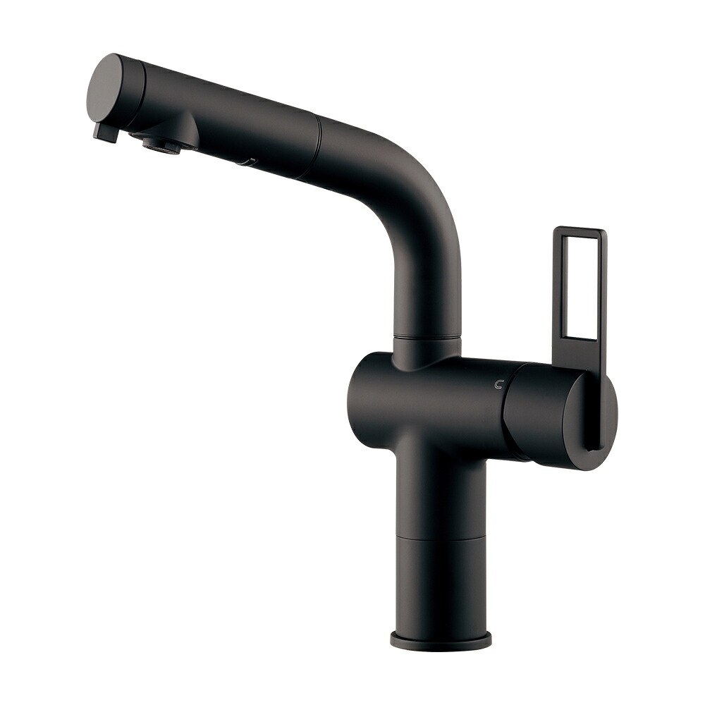 【183-425B-MD】 カクダイ シングルレバー混合栓（トール）//マットブラック 33,206円