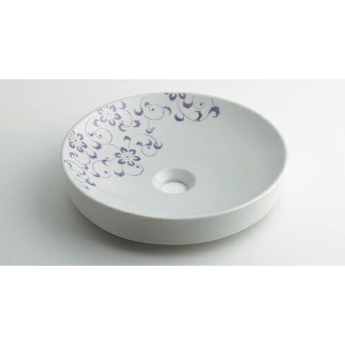 カクダイ KAKUDAI 丸型手洗器 ラベンダー 493-097-PU 水栓金具・器【純正品】