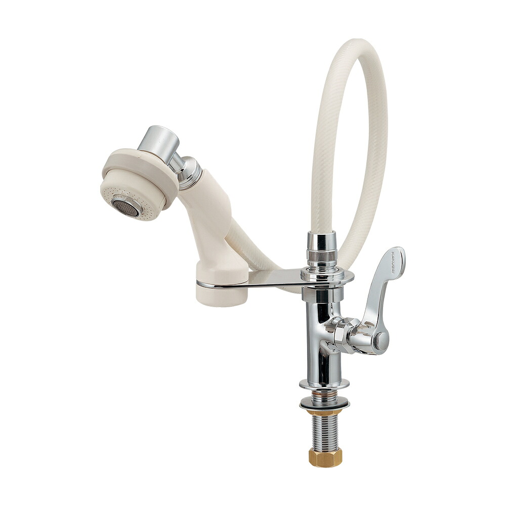 カクダイ KAKUDAI 厨房用立形シャワー水栓 700-732-13QR 水栓金具・器【純正品】