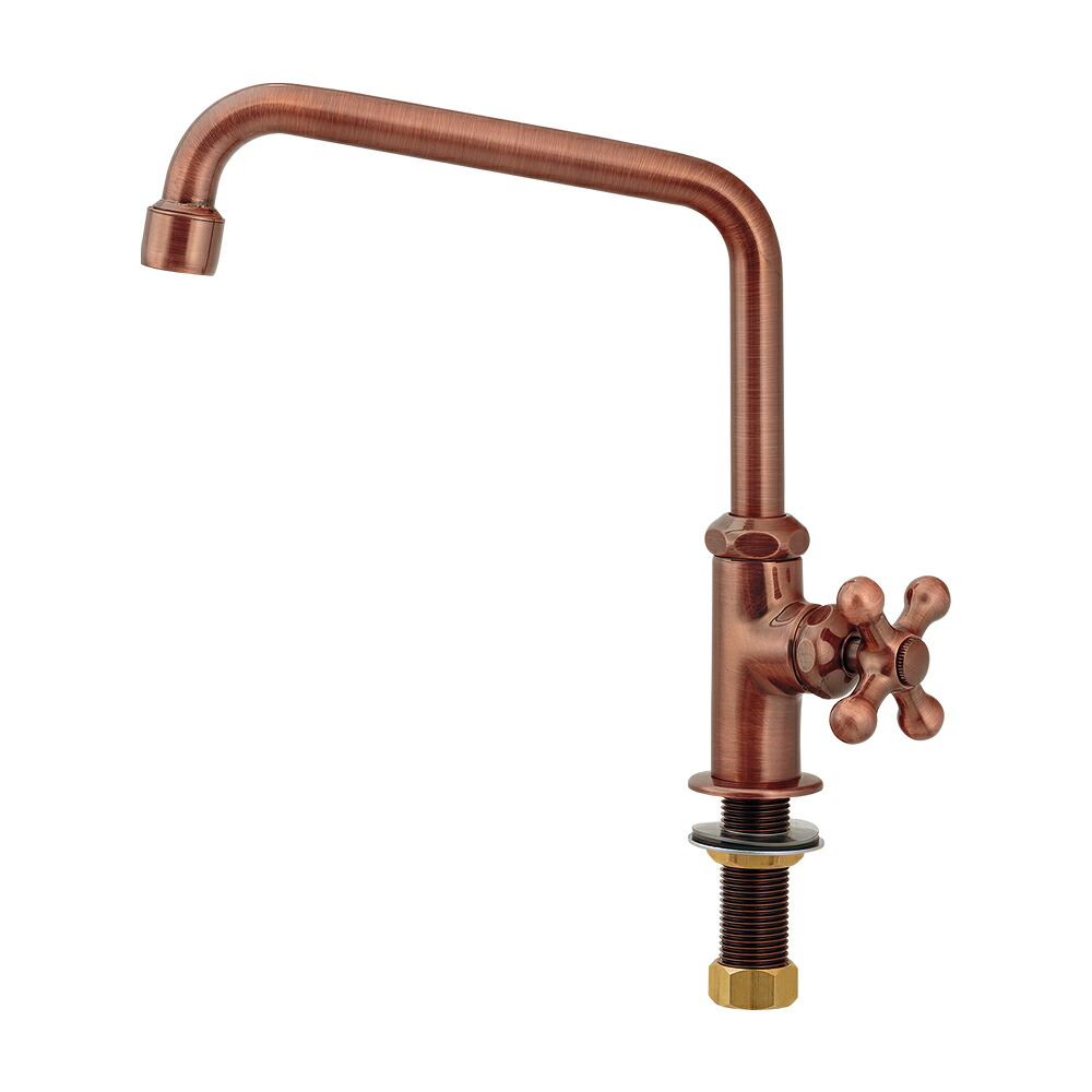 カクダイ KAKUDAI 泡沫立形自在水栓 ブロンズ 700-768-BP 水栓金具・器
