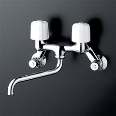 KVK 2ハンドル混合栓 KM13N2W 2ハンドル混合栓series KM13N2W【純正品】｜換気扇の激安ショップ プロペラ君